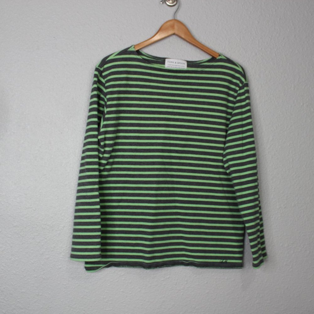 Urban Research Fork & Spoon Striped Long Sleeve